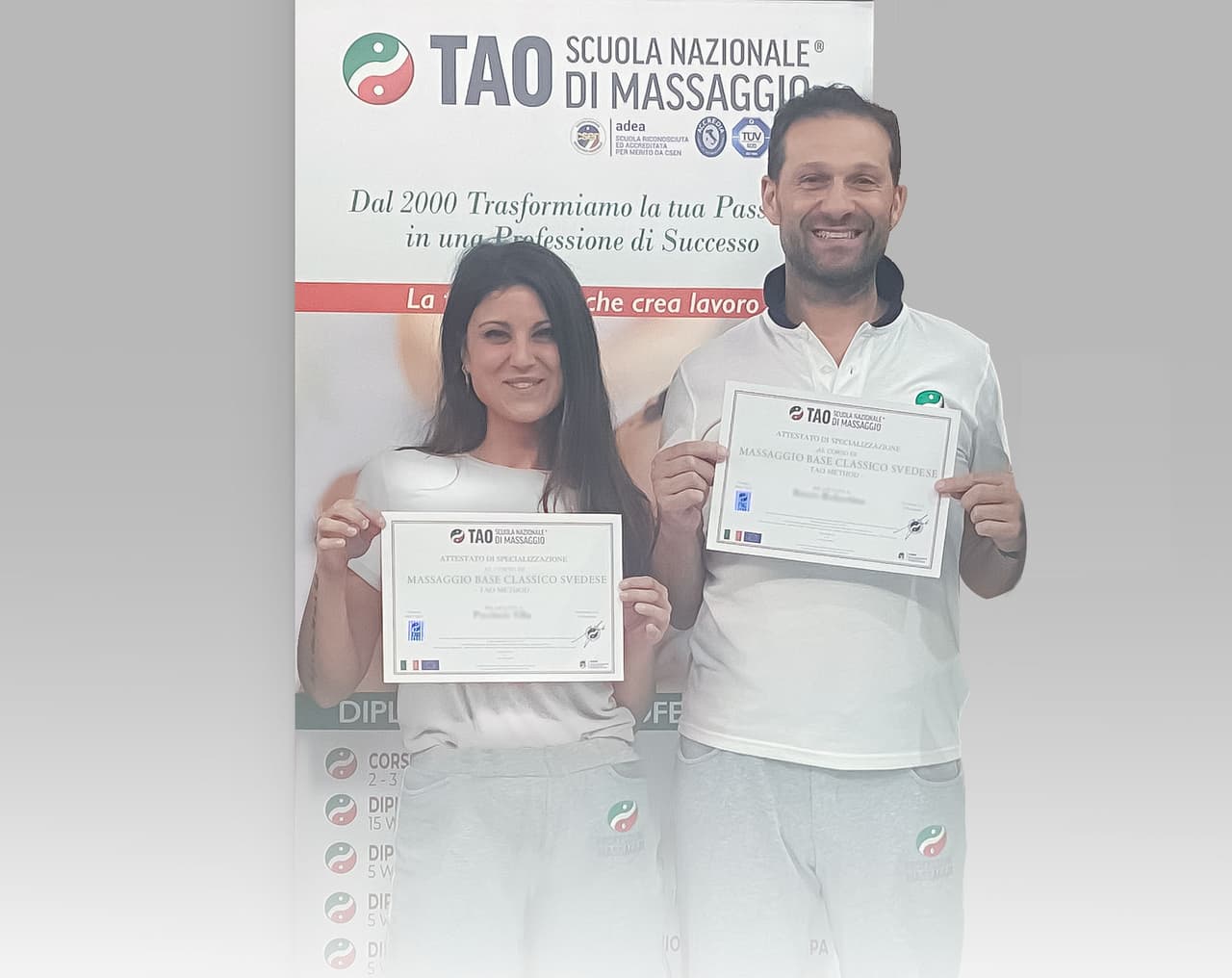 Attestato Corso Massaggio Base Svedese